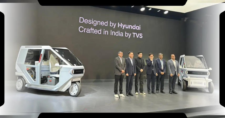 TVS and Hyundai Join Forces on Micro EV Cargo Vehicle in India