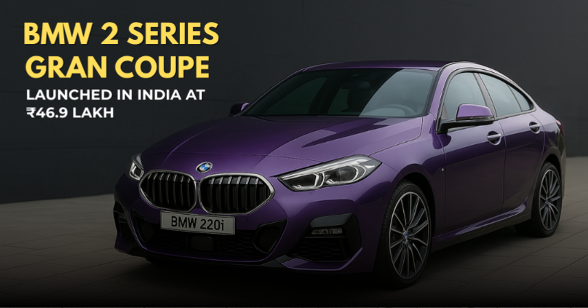 BMW 2 Series Gran Coupe Launched in India at ₹46.9 Lakh