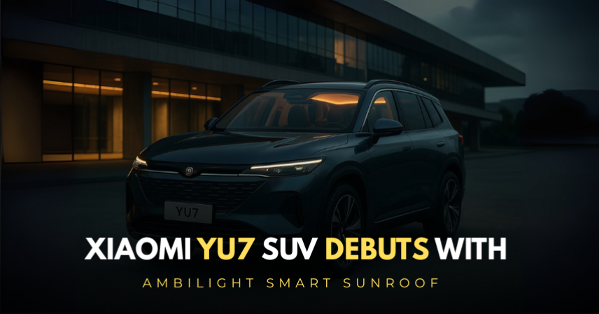 Xiaomi YU7 SUV Debuts with Ambilight Smart Sunroof