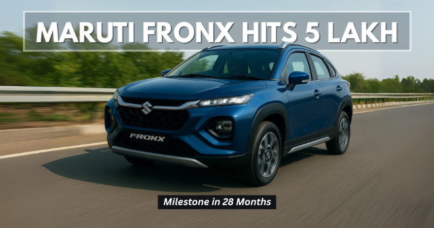 Maruti Fronx Hits 5 Lakh Milestone in 28 Months