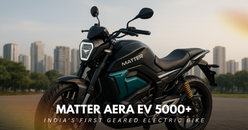 Matter Aera EV 5000+ – India's First Geared Electric Motorcycle on Indian Roads