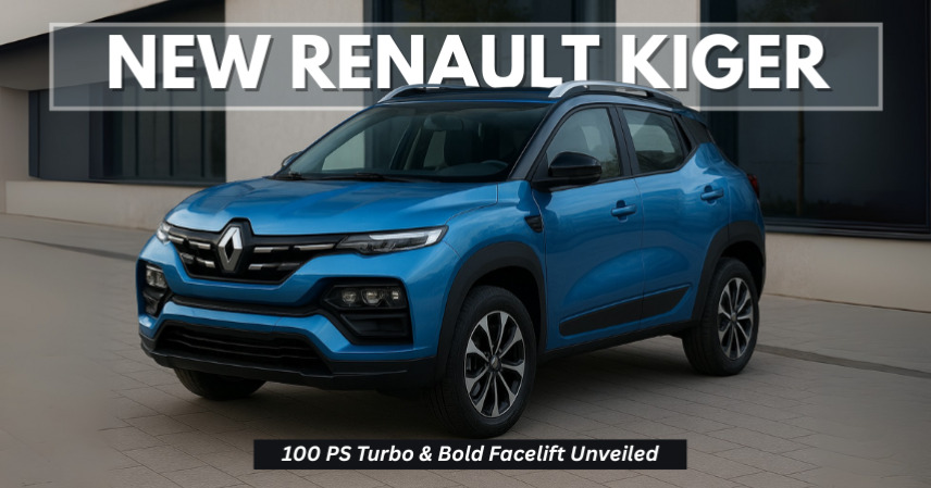 New Renault Kiger 100 PS Turbo & Bold Facelift Unveiled