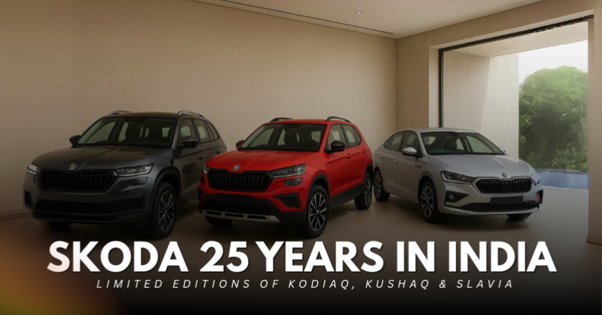Skoda Marks 25 Years in India with Kodiaq, Kushaq & Slavia