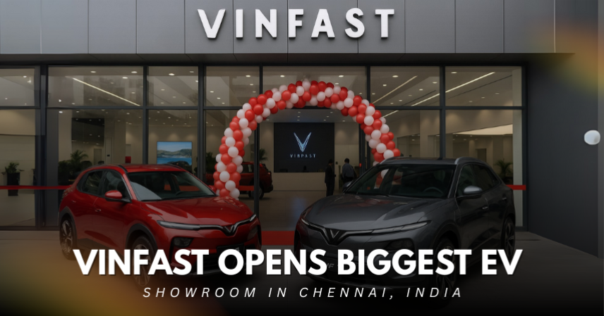 VinFast Opens Biggest EV Showroom in Chennai, India