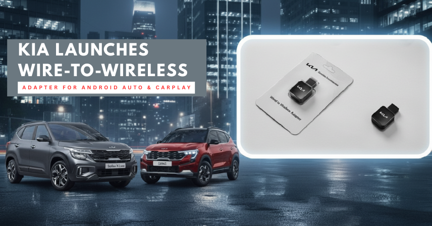 Kia wire-to-wireless adapter for Android Auto and CarPlay