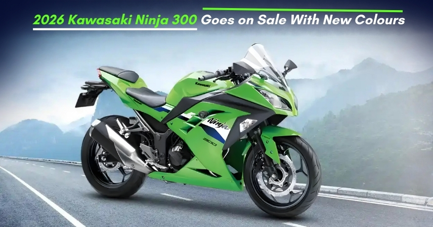 2026 Kawasaki Ninja 300 Goes on Sale With New Colours
