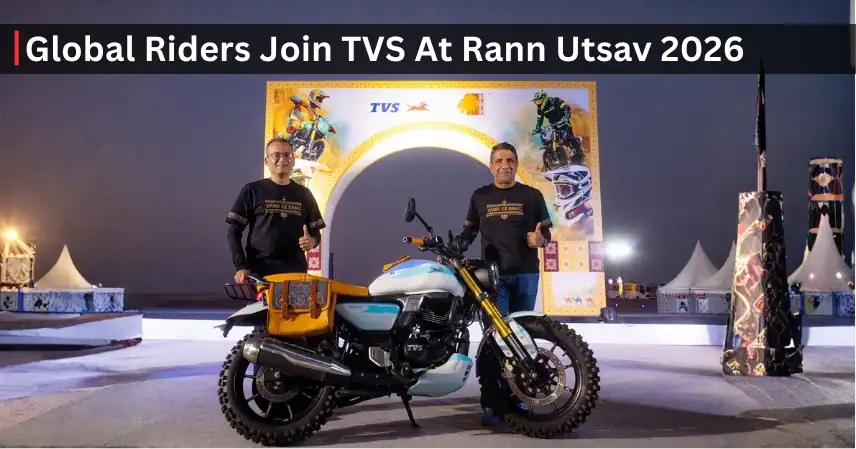 Global Riders Join TVS At Rann Utsav 2026