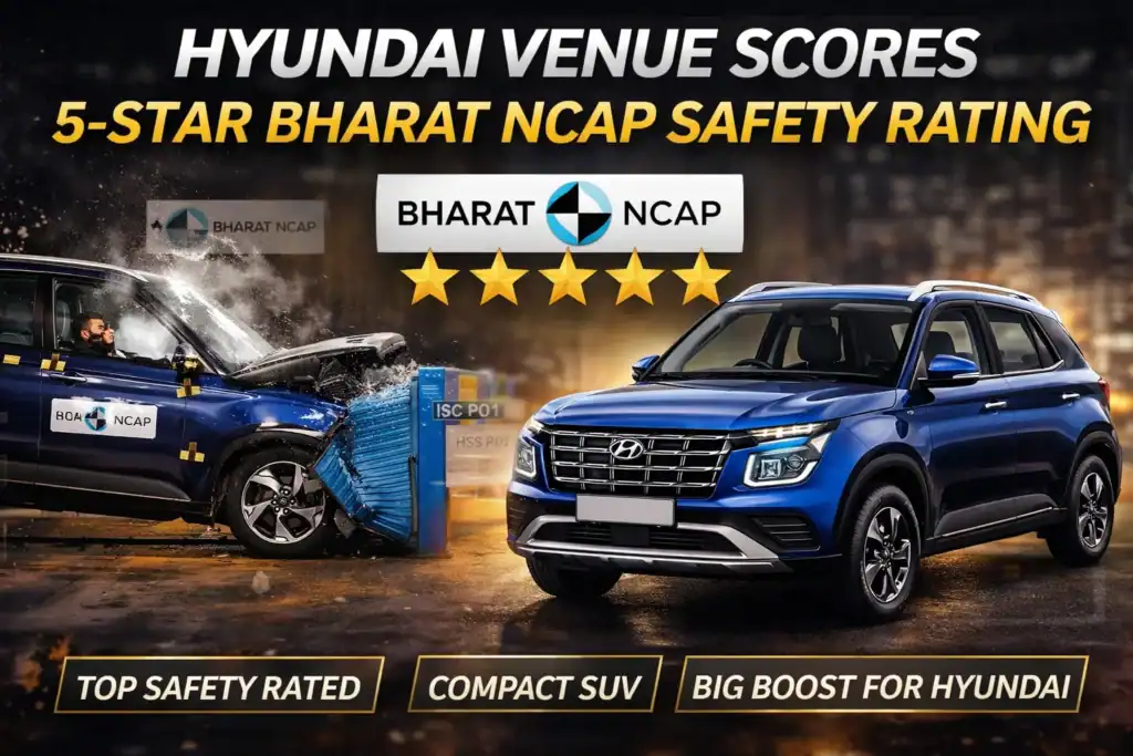 Hyundai Venue achieves 5-star safety rating