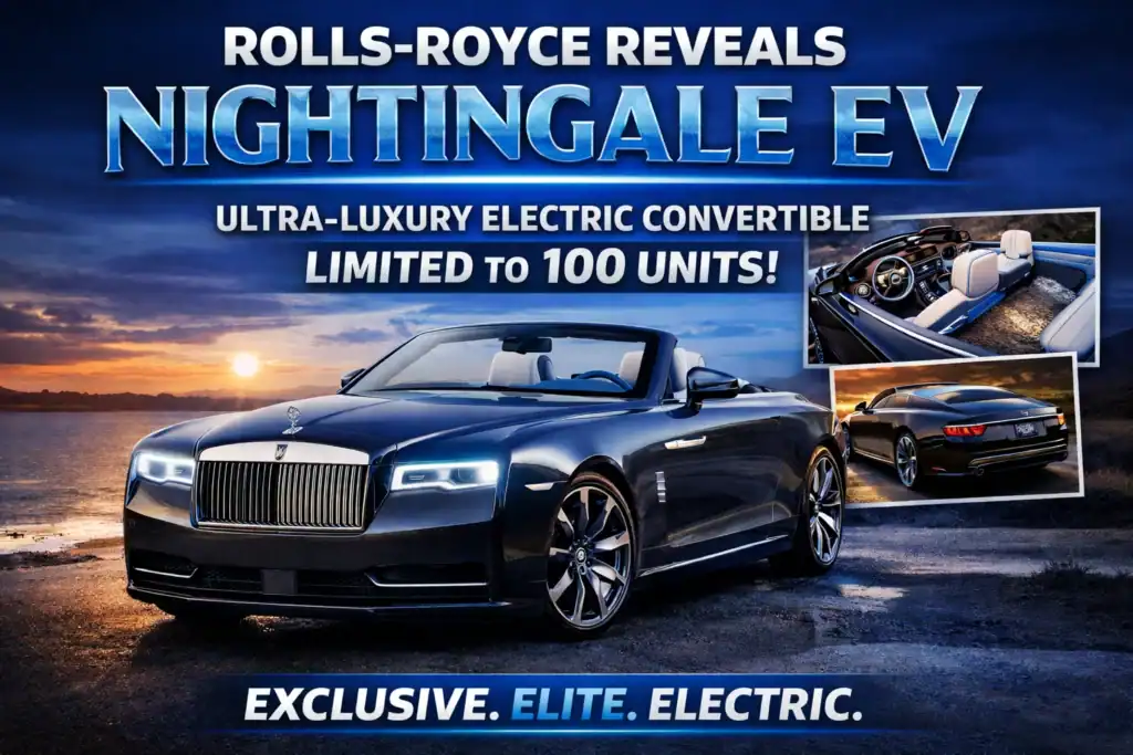 Rolls-Royce reveals Nightingale EV convertible exterior design
