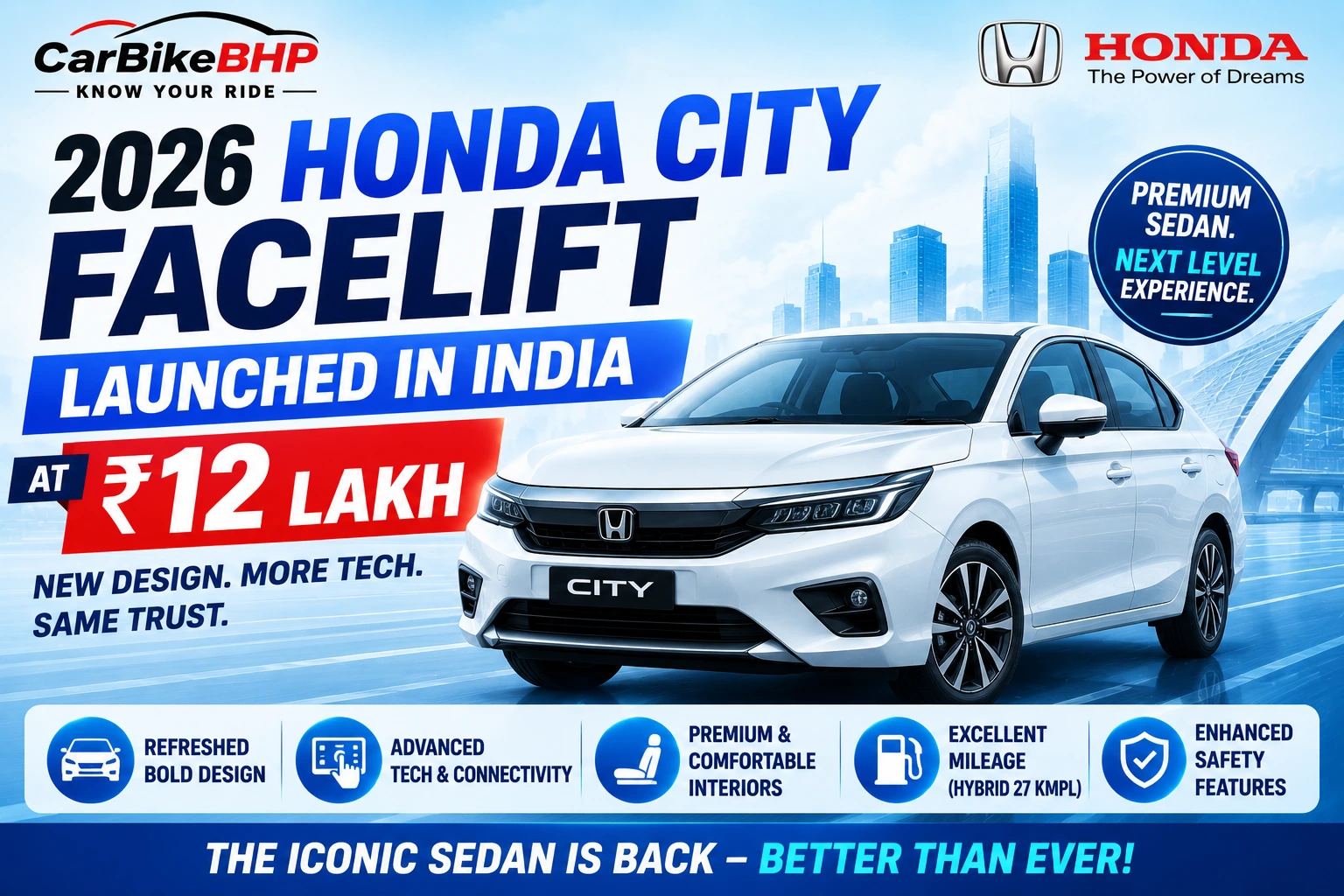 2026 Honda City Facelift 2026 Honda City Facelift