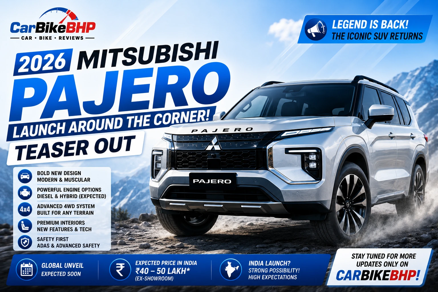 2026 Mitsubishi Pajero