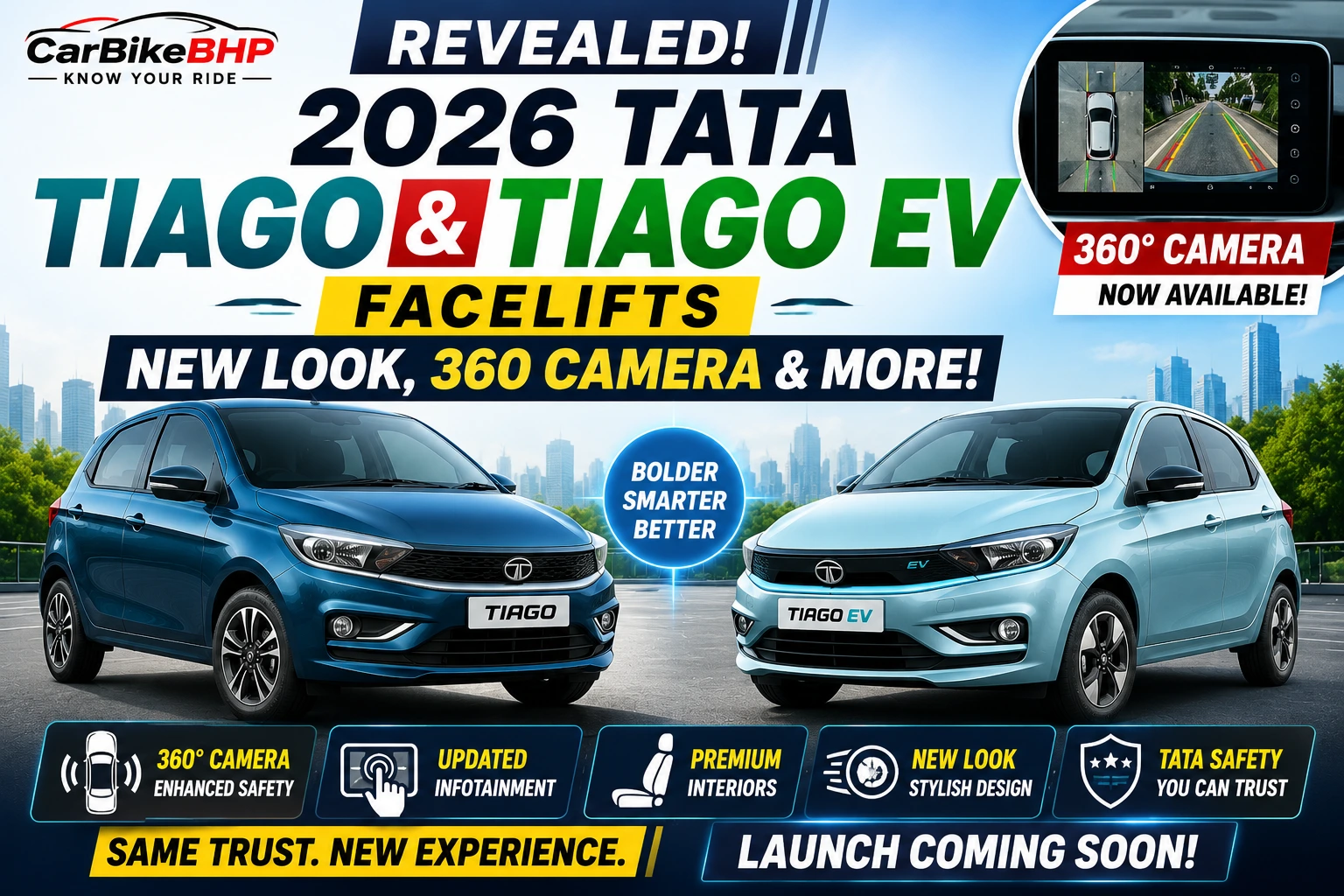 2026 Tata Tiago & Tiago EV Facelift