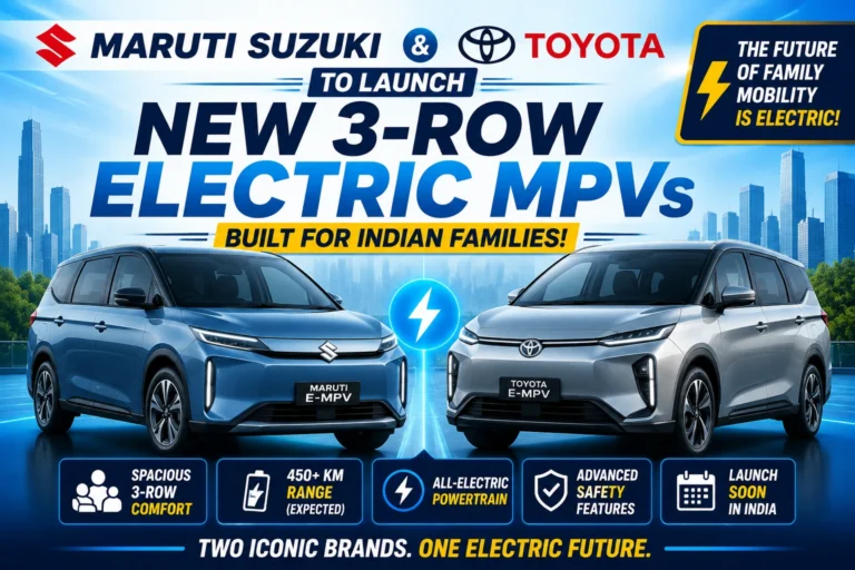 Maruti Suzuki and Toyota 3-Row Electric MPVs