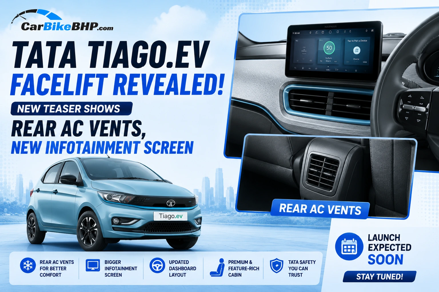 Tata Tiago EV facelift Tata Tiago EV facelift