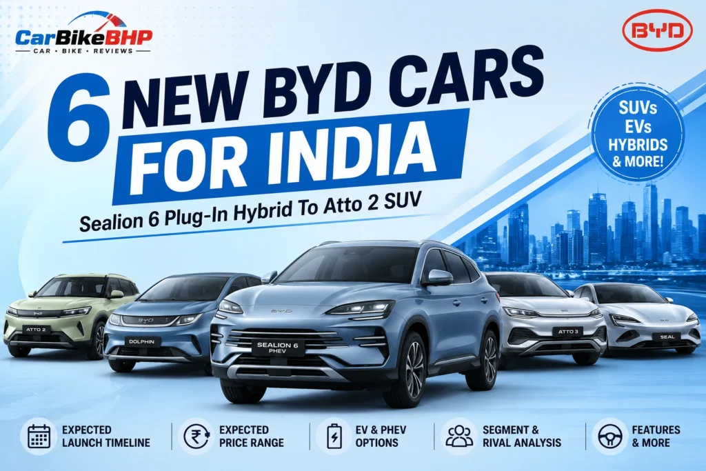 Upcoming BYD Cars in India